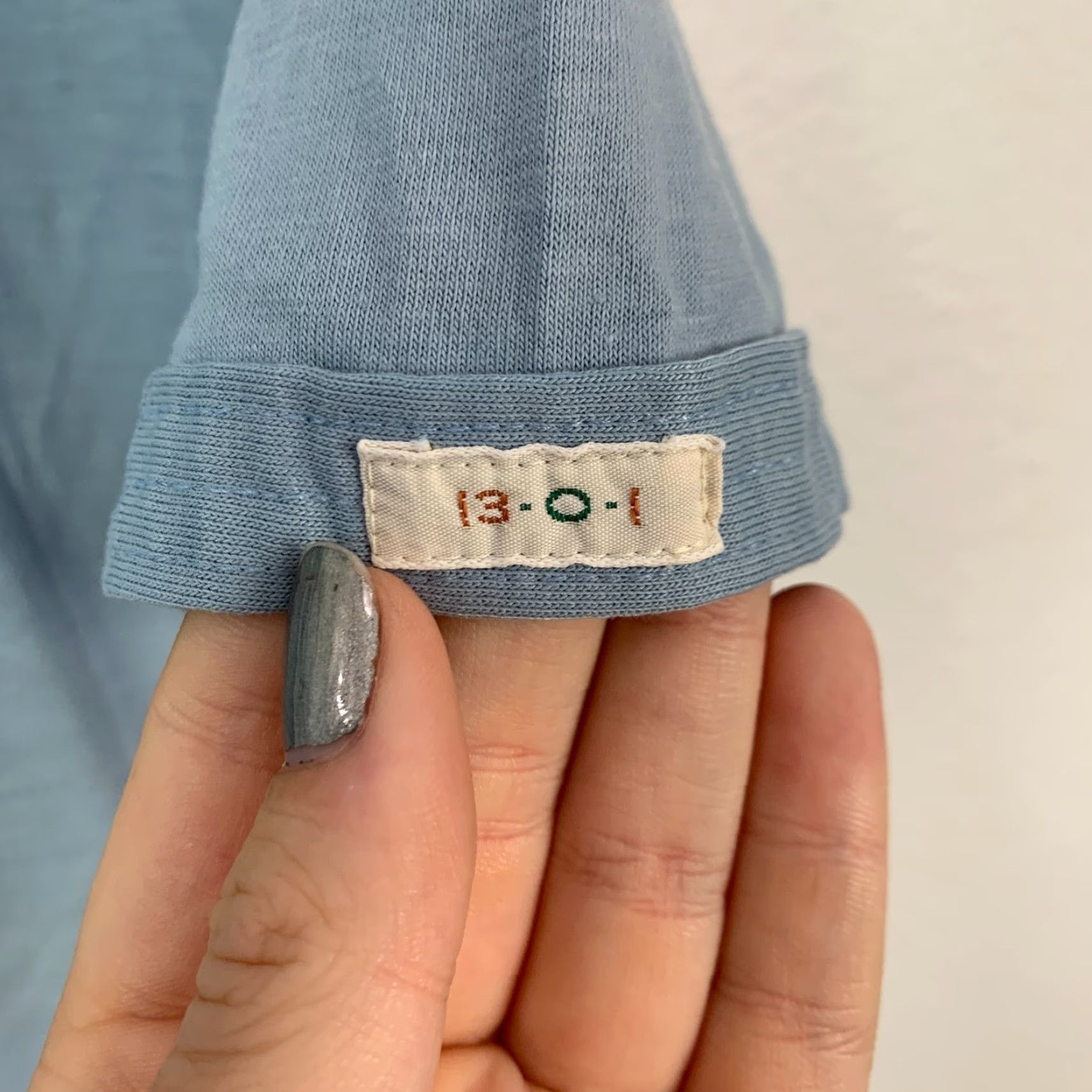 Vintage VINTAGE 80s Thirteen-O-One Polo Shirt XL Blue Mandarin Collar Button-Down Short Sleeve Mens Size US XL / EU 56 / 4 - 3 Thumbnail