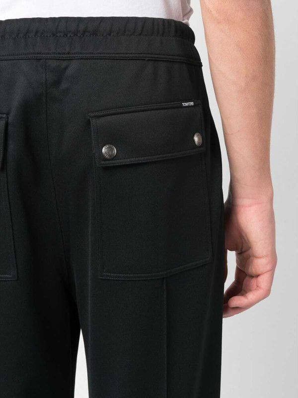 Tom Ford Tom Ford Technical Black Track Sweatpants Size US 38 / EU 54 - 4 Thumbnail