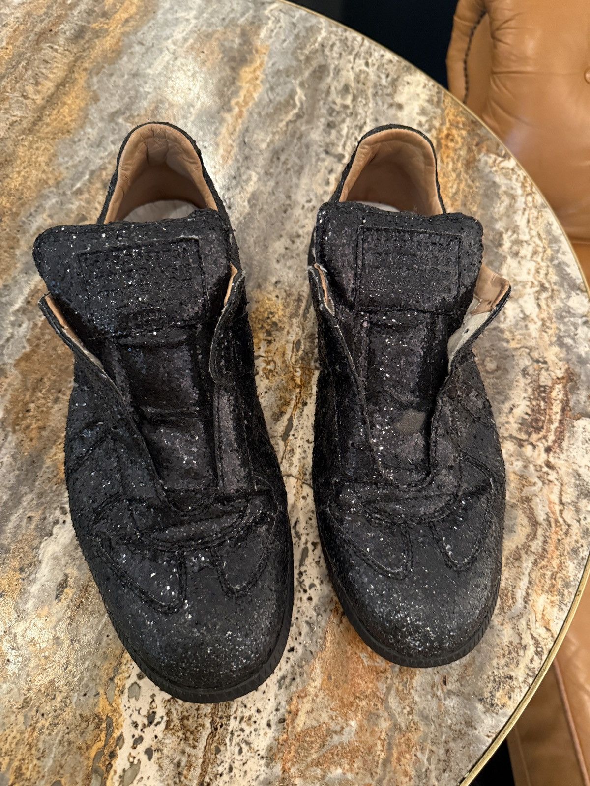 Maison Margiela Maison Martin Margiela Replica Glitter low top sz 44 /US10.5 Size US 10.5 / EU 43-44 - 1 Thumbnail