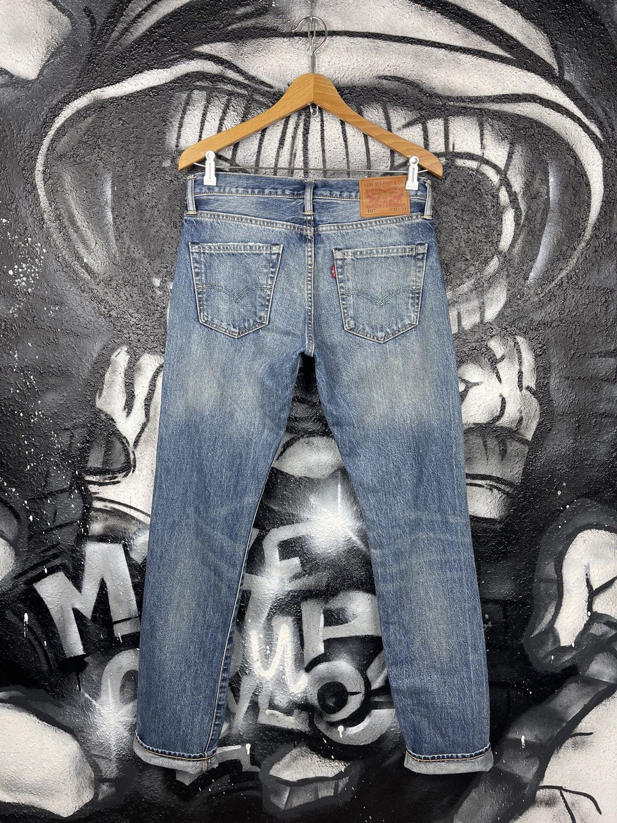 Levi's Levi’s 511 Distressed Denim Selvedge Jeans Men’s Size W32 Size US 32 / EU 48 - 5 Thumbnail