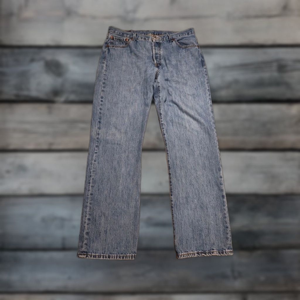 Levi's VINTAGE Levi's 501 Denim Jeans Men Size 36x34 Blue 90s Biker Grunge Authentic Size US 36 / EU 52 - 1 Thumbnail