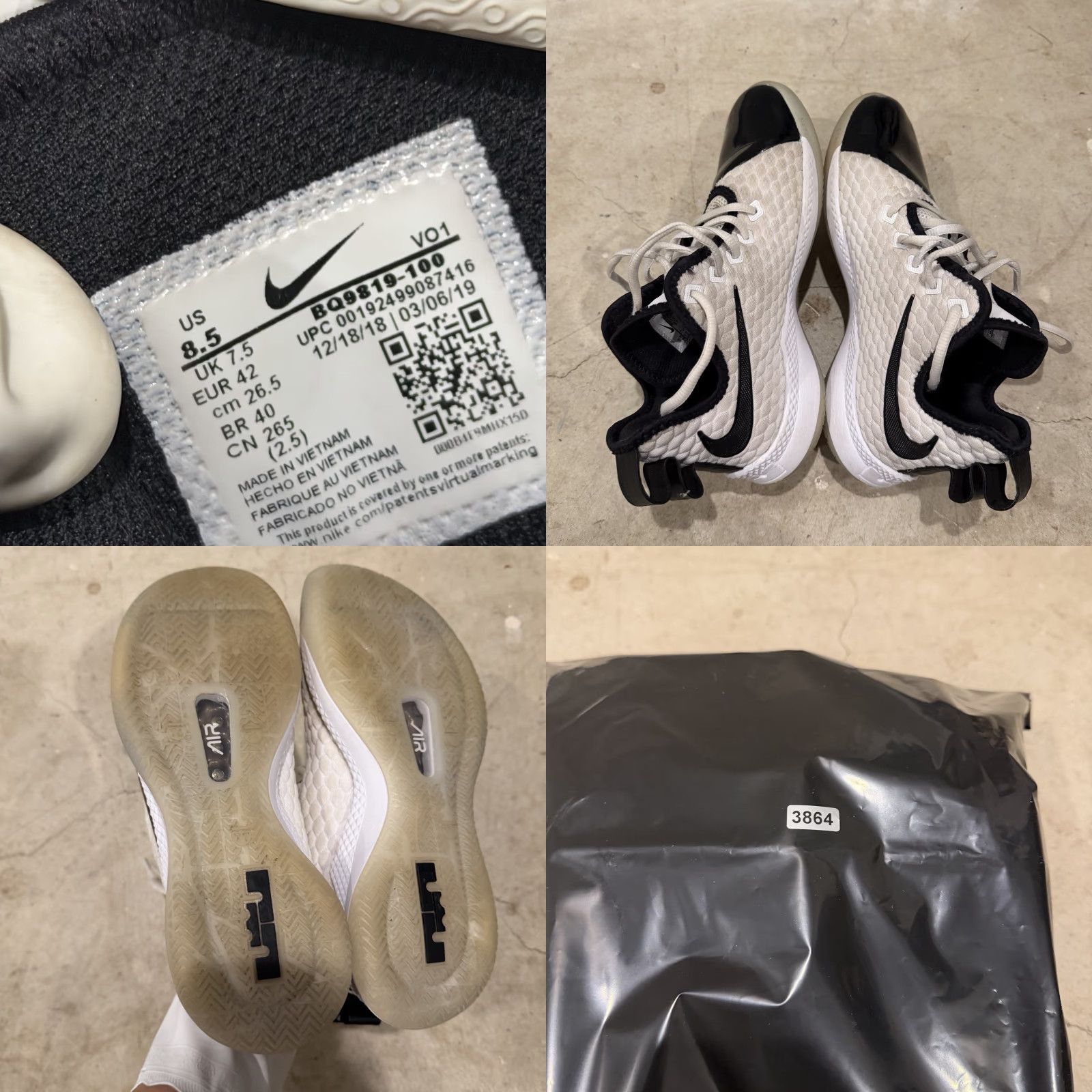 Nike Nike LeBron Witness 3 Premium Concord Sneaker Men Size 8.5 White/Oxygen Purple/Black Size ONE SIZE - 8 Thumbnail