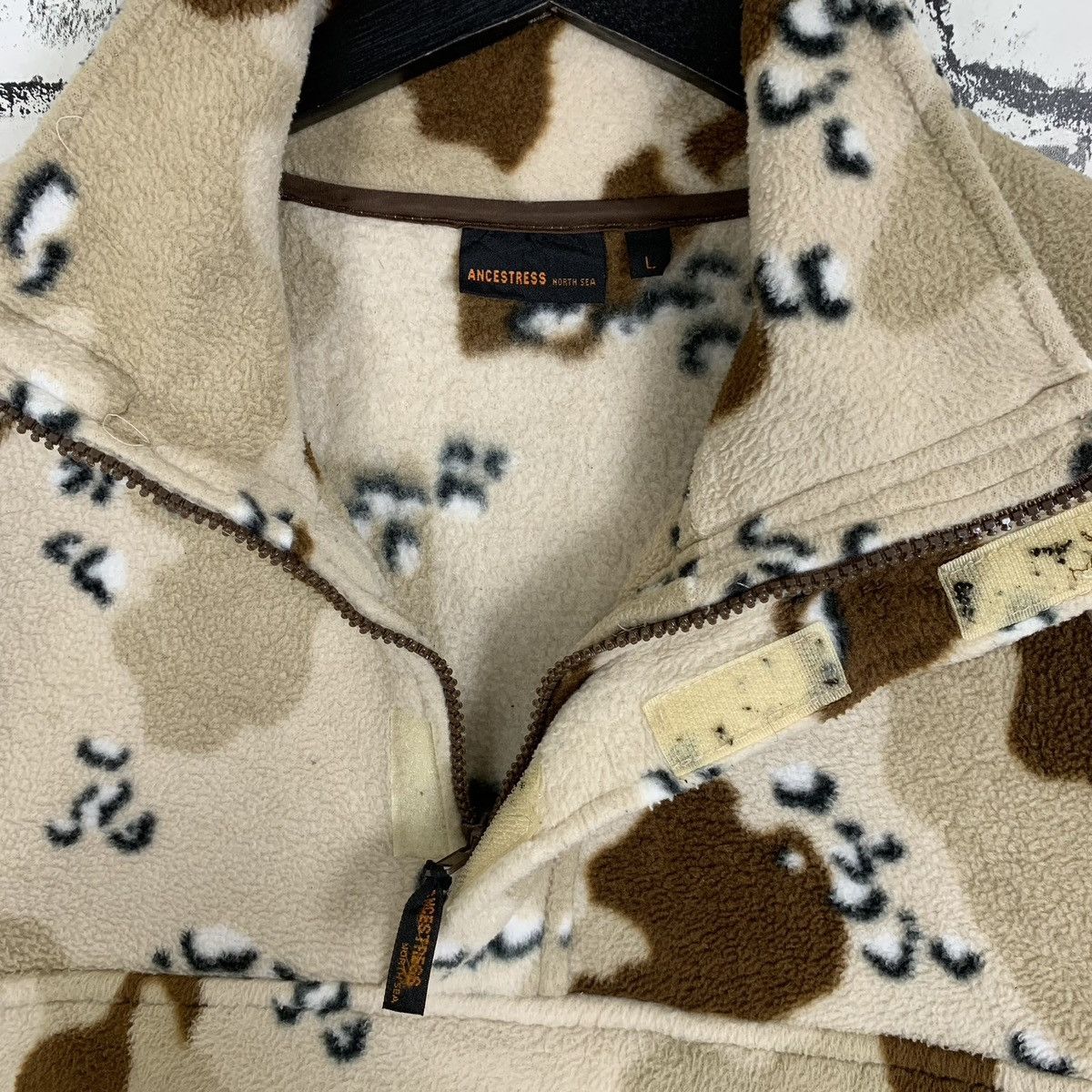 Other Vintage Military Fleece Camouflage Chocolate Chips Jacket Size US L / EU 52-54 / 3 - 7 Thumbnail