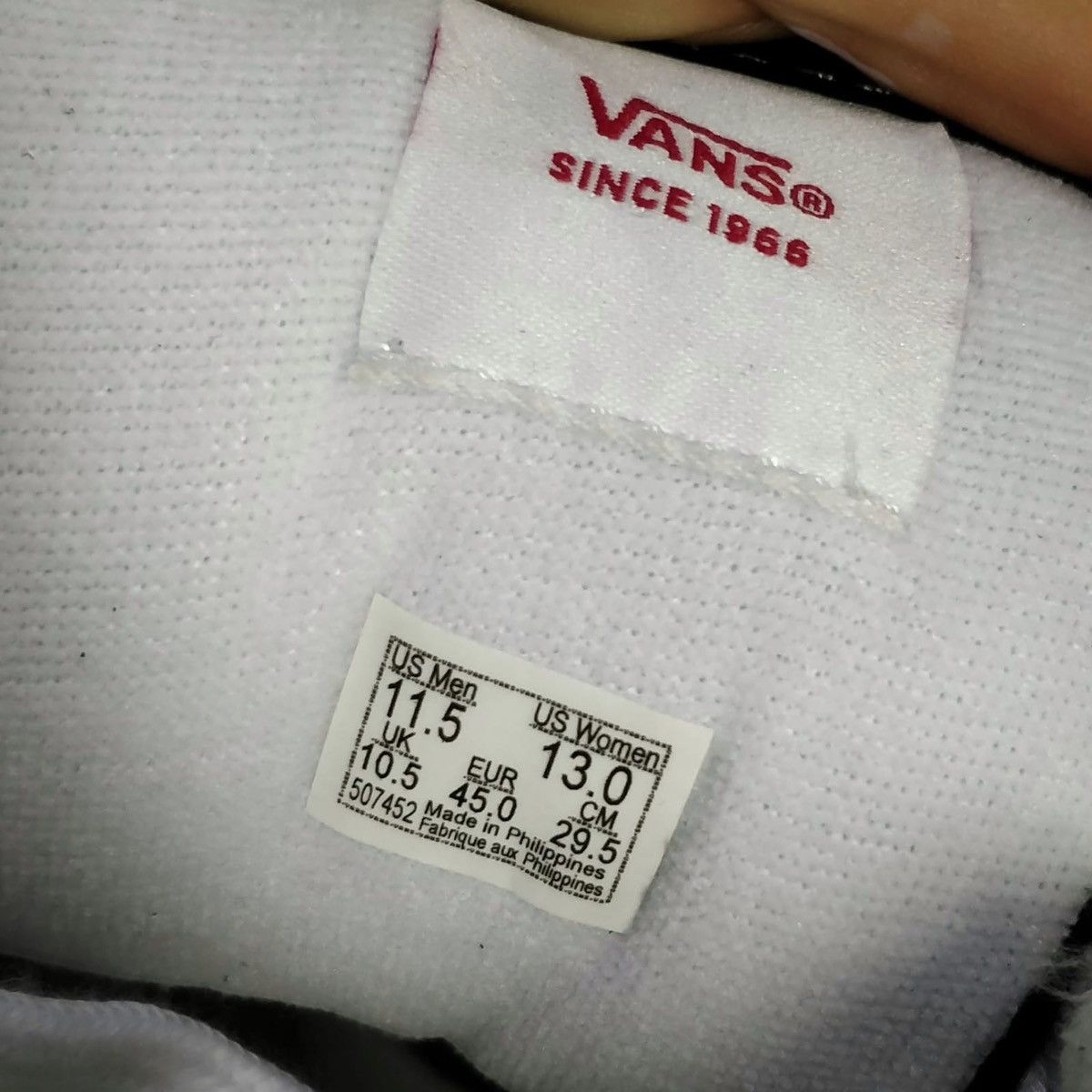 Vans VANS Knu Skool sneakers, size EU 45-US 11.5 Size US 11.5 / EU 44-45 - 8 Thumbnail