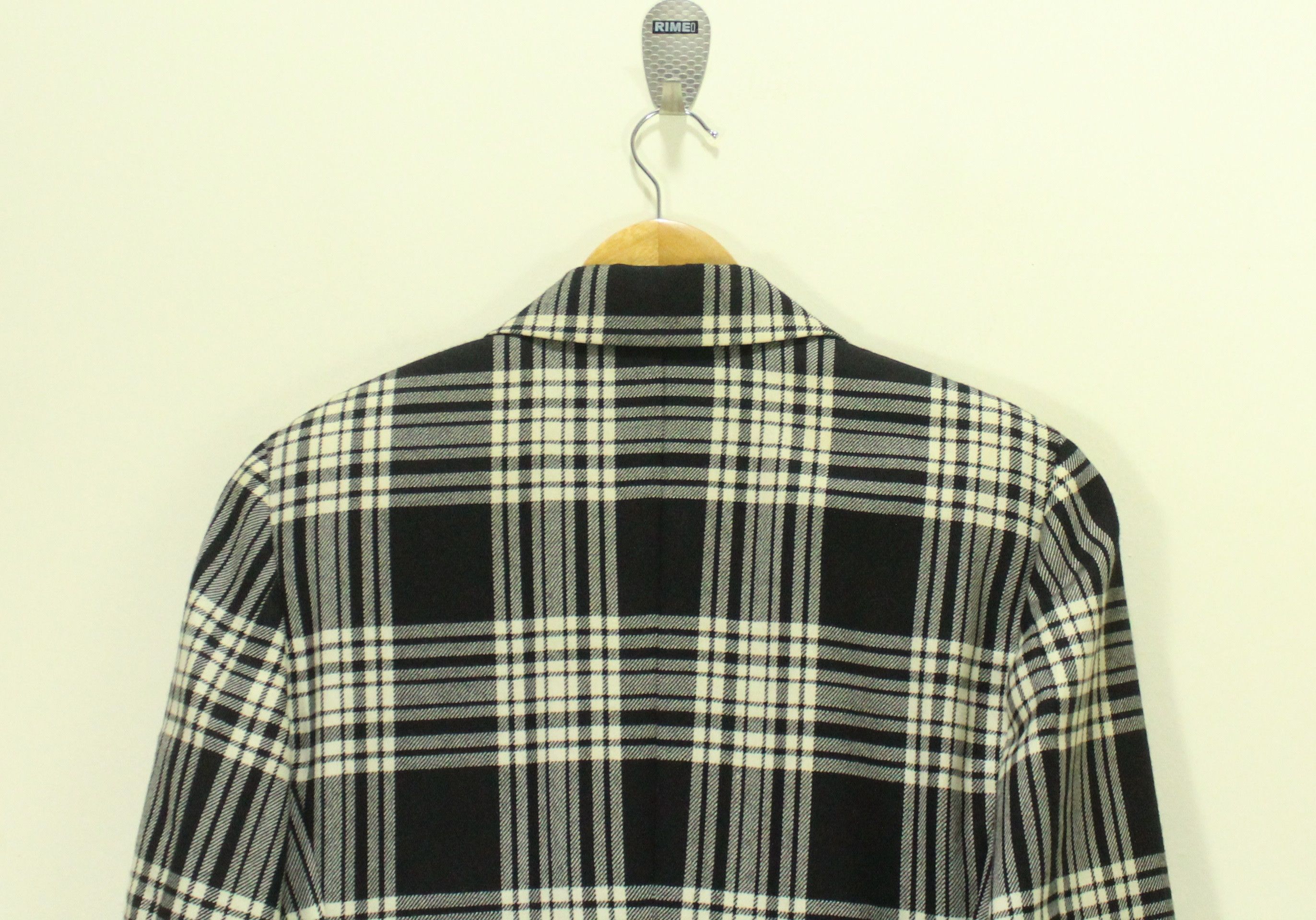 Moschino × Vintage Vintage 90s MOSCHINO CHEAP AND CHIC Jacket Tartan Love Size M / US 6-8 / IT 42-44 - 6 Thumbnail