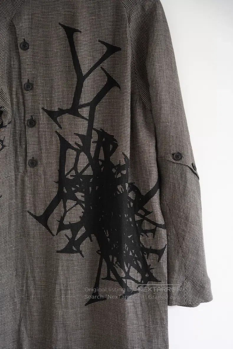 Yohji Yamamoto Yohji Yamamoto 24 SS houndstooth monogram coat Size US M / EU 48-50 / 2 - 7 Thumbnail