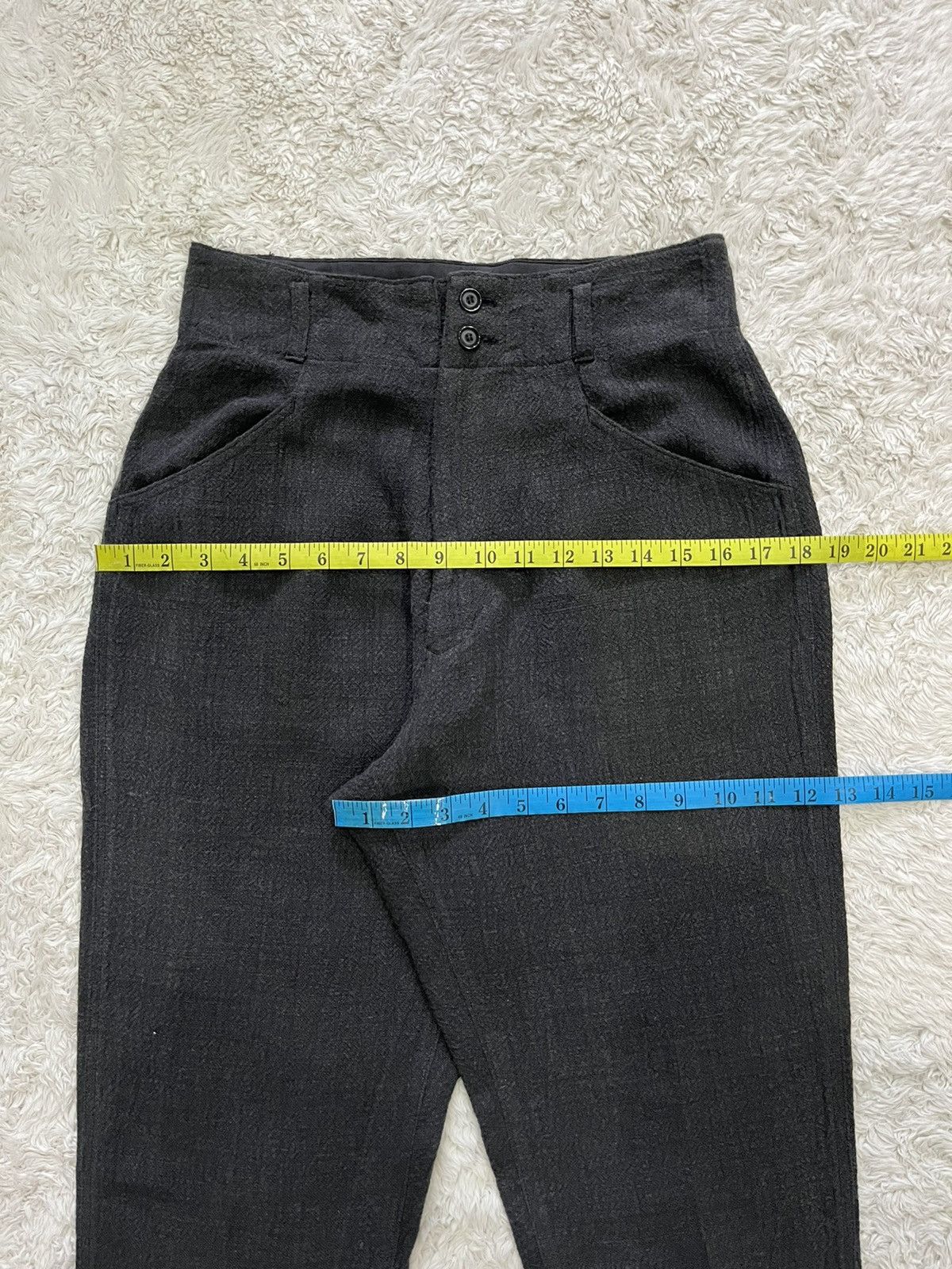 Vintage × Y's × Yohji Yamamoto vintage y's yohji yamamoto high waisted linen pants Size 28" / US 6 / IT 42 - 9 Thumbnail
