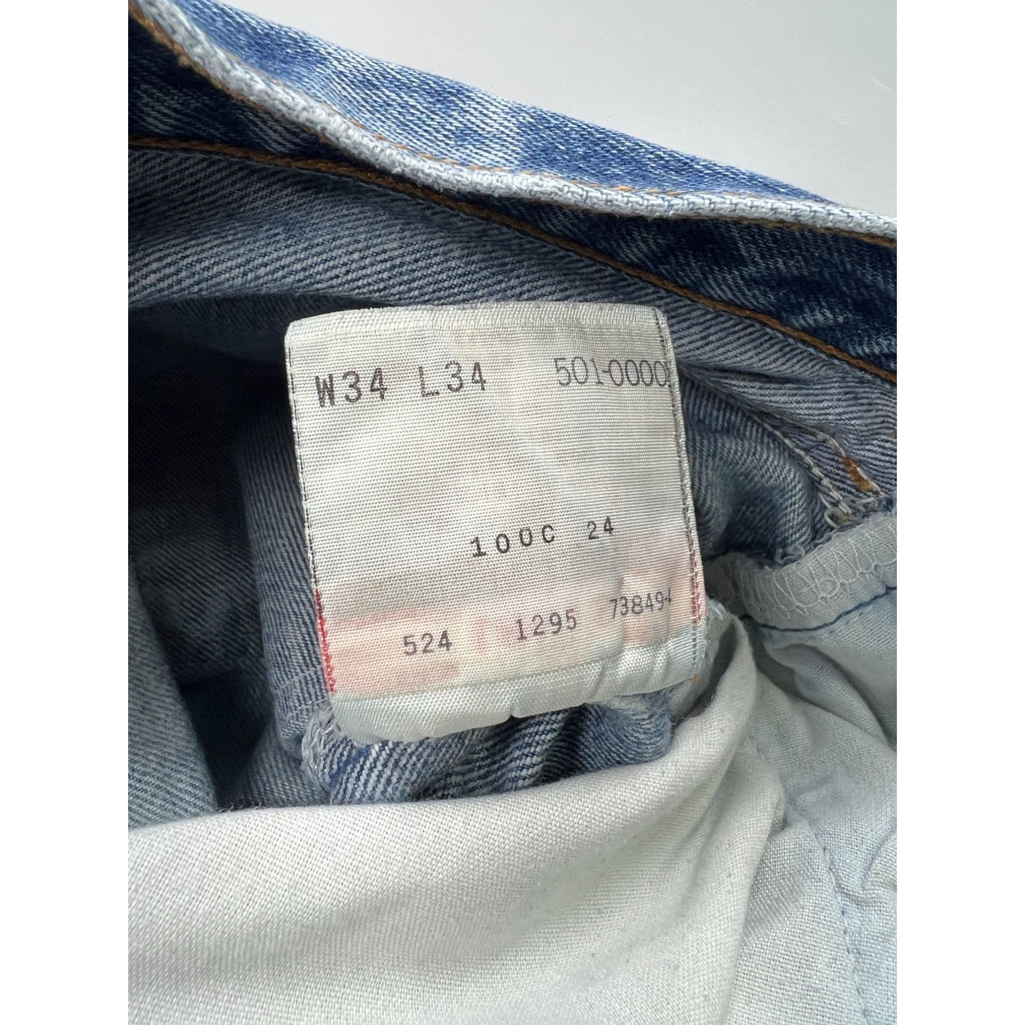 Levi's Levi’s 501xx Made In USA Distressed Denim Jeans (Y0890) Size US 34 / EU 50 - 10 Thumbnail