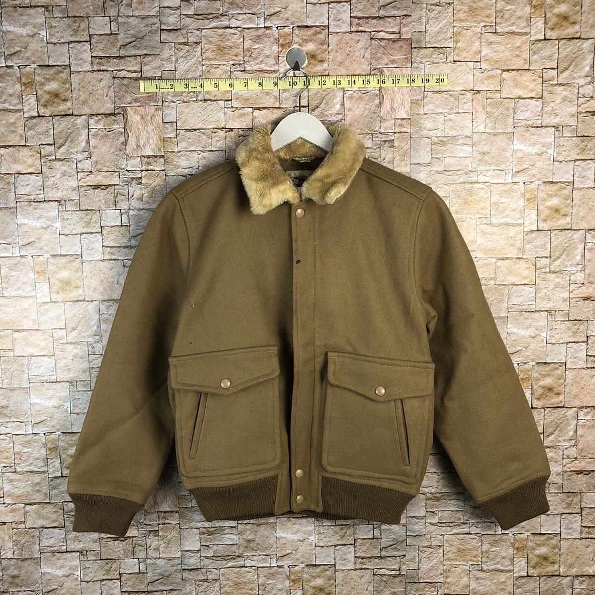 Vintage J&C Haward Brown Bombers Jacket #A878 Size US M / EU 48-50 / 2 - 1 Thumbnail