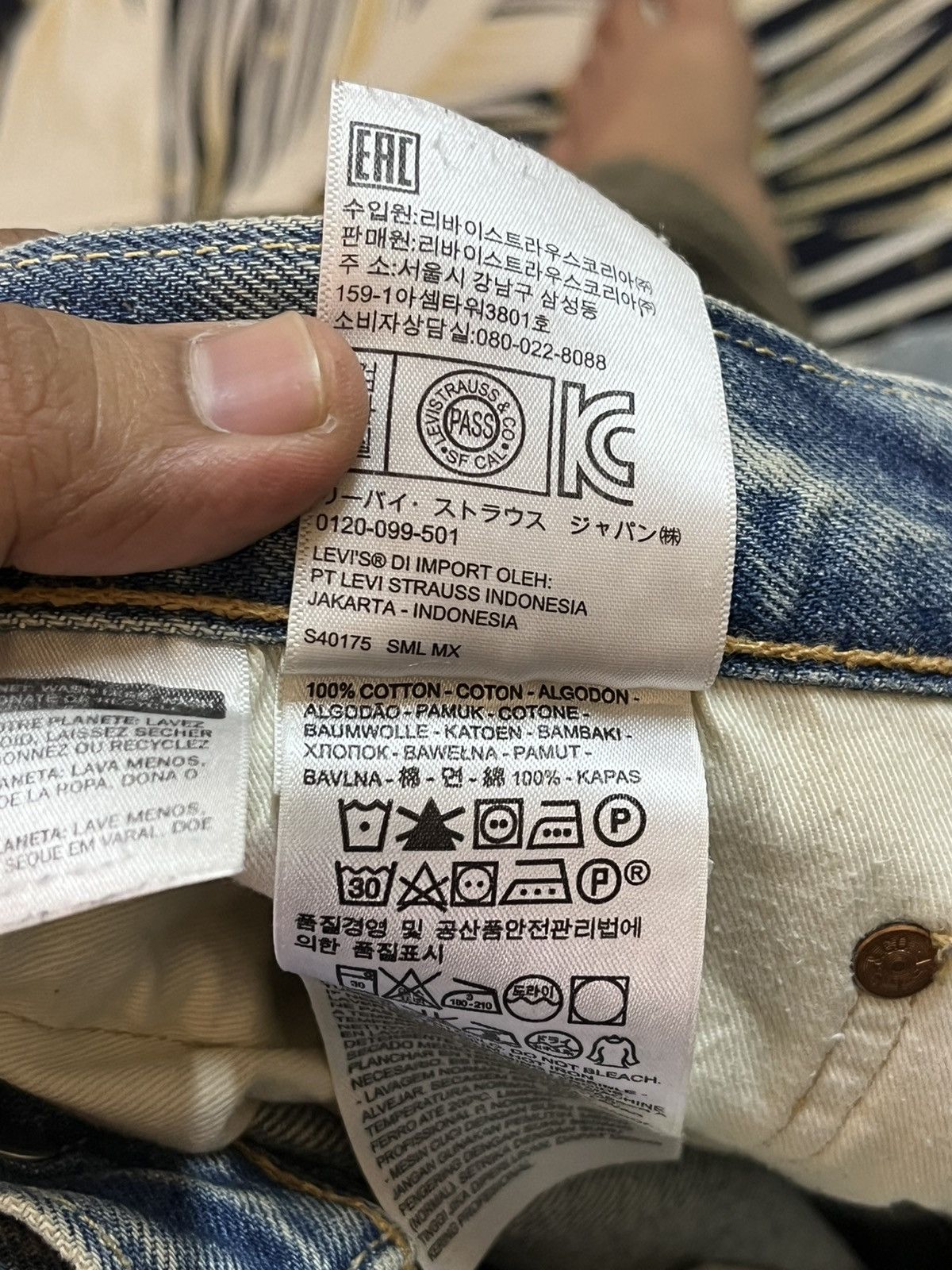 Levi's Vintage Y2K Levi’s 501 CT Mudwash Muddy Denim Size US 35 - 10 Thumbnail