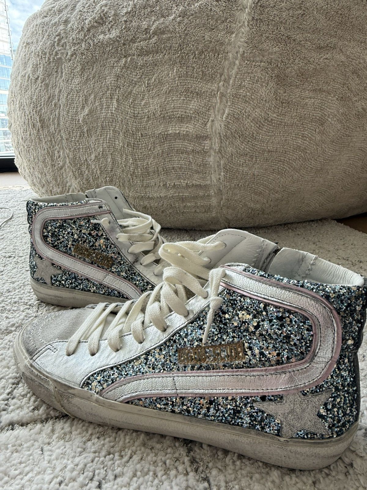 Golden Goose Golden Goose Glitter Slide Size US 9 / IT 39 - 4 Thumbnail