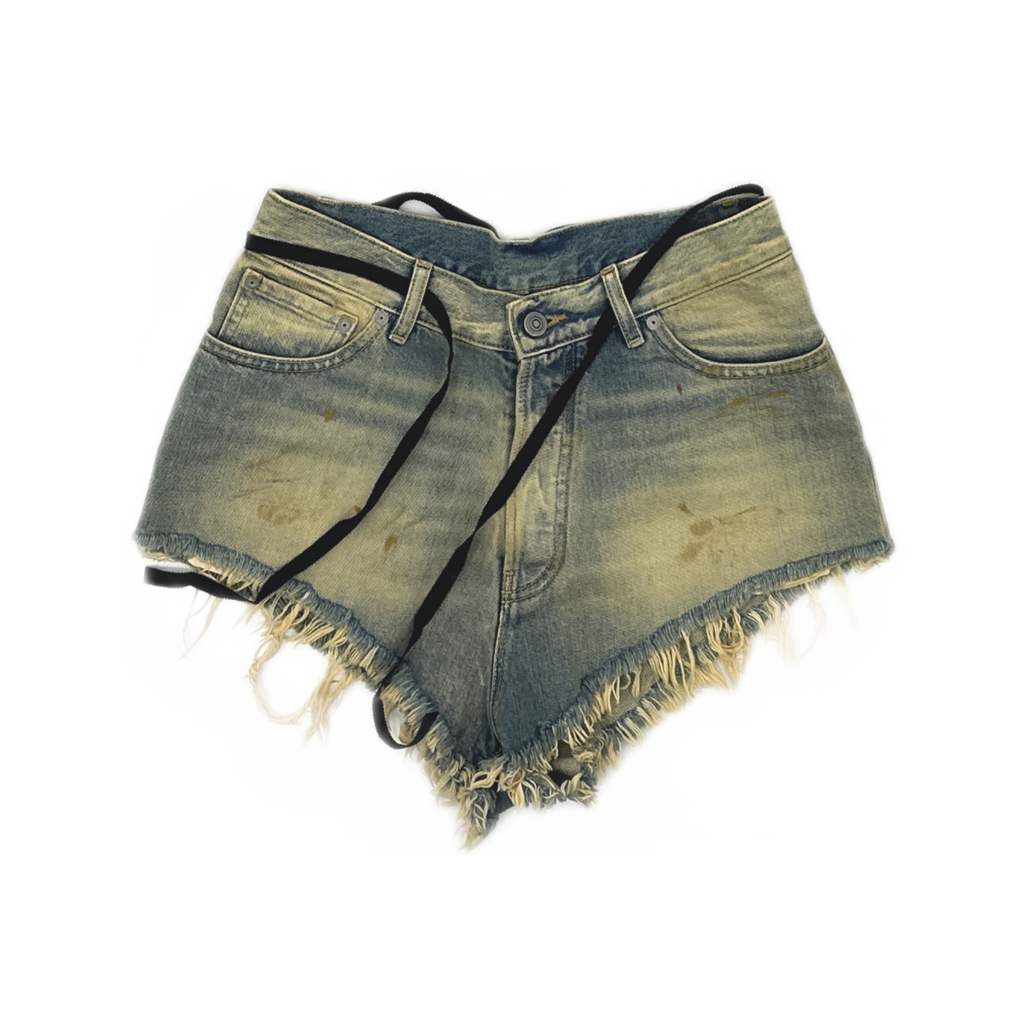 Maison Margiela Maison Margiela Distressed Denim Shorts Size 40 Size 27" / US 4 / IT 40 - 1 Thumbnail