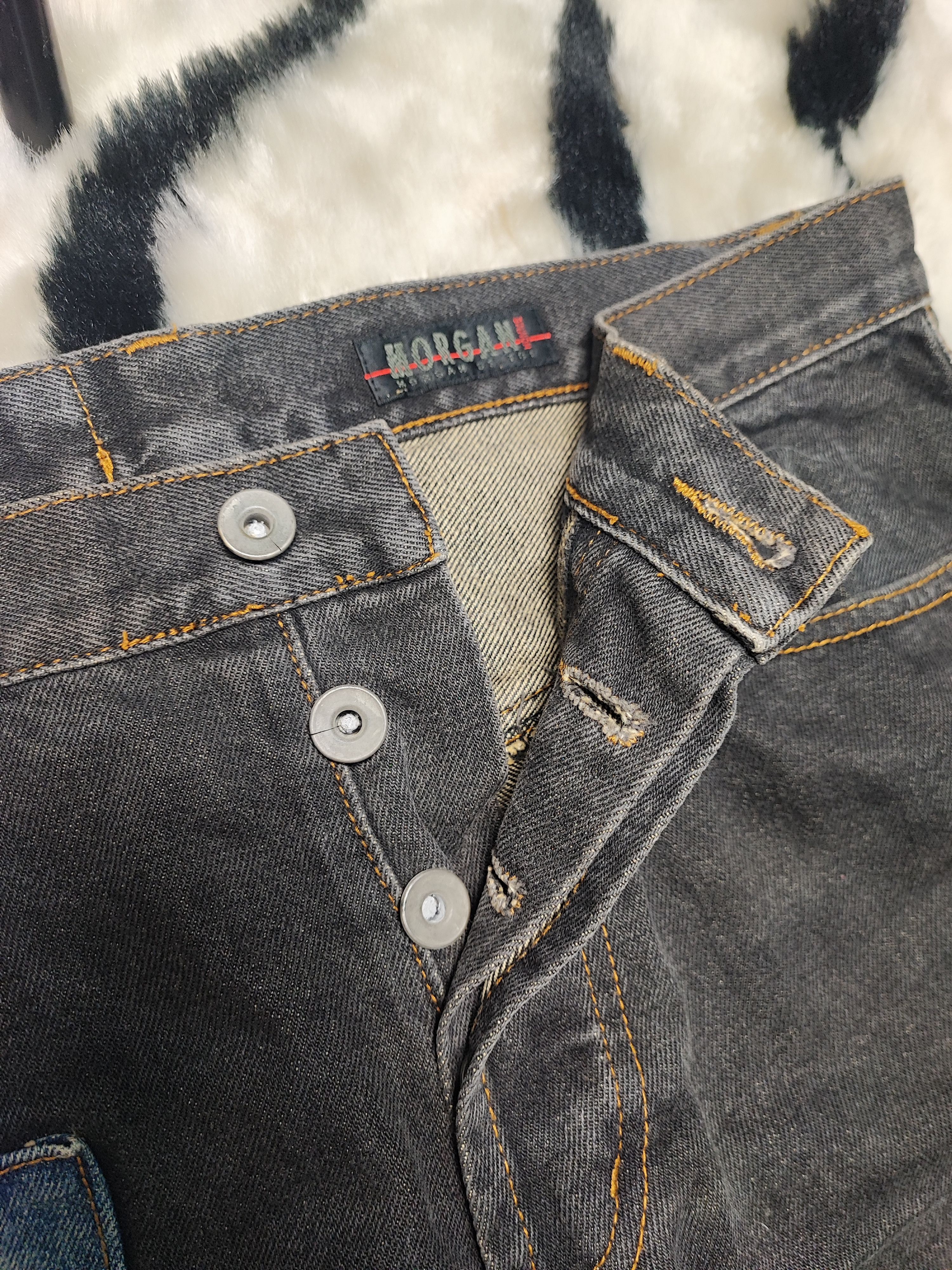 Japanese Brand Morgan Homme Patch Work Denim Size US 32 / EU 48 - 10 Thumbnail