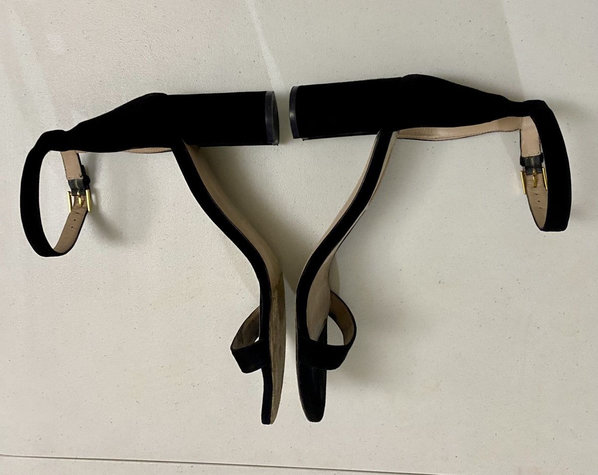 Stuart Weitzman Stuart Weitzman Black Suede 75LessNudist Sandals Heels 10 M Size US 10 / IT 40 - 5 Thumbnail