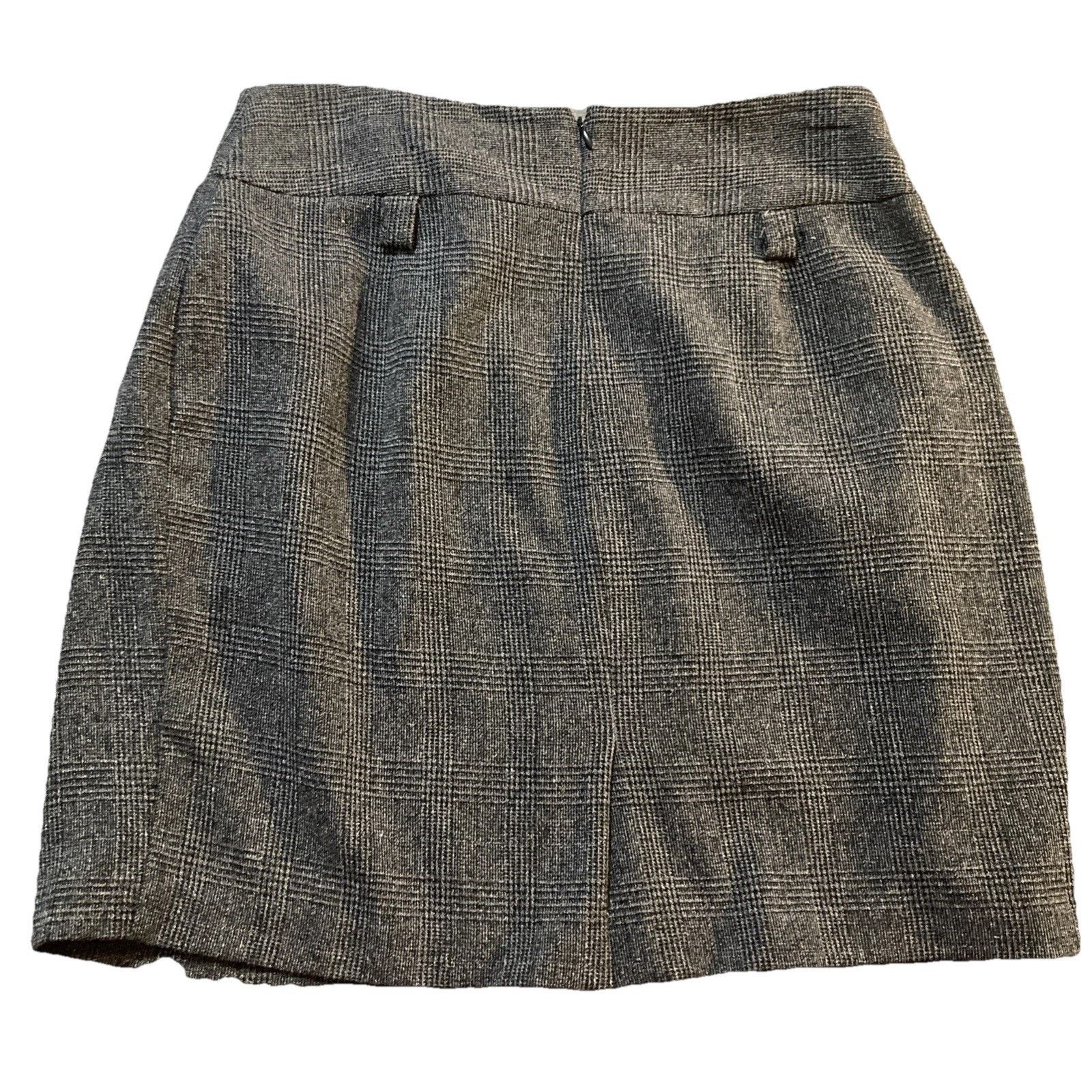 Worthington y2k Librarian WORTHINGTON Skirt Stretch Sz 14 Black Plaid Size 36" / US 14 / IT 50 - 3 Thumbnail