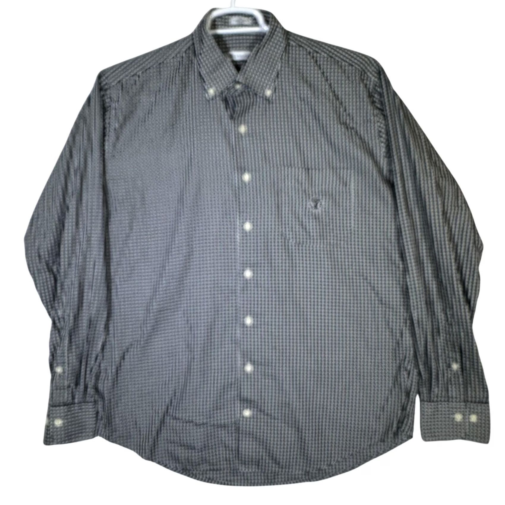 Peter Millar Peter Millar Shirt Mens Large Black Gingham Button-Down Jack Daniel's Old No 7 Embroidered Chest Pocket Wool/Cotton Silk Blend Vintage? No Size US L / EU 52-54 / 3 - 2 Thumbnail