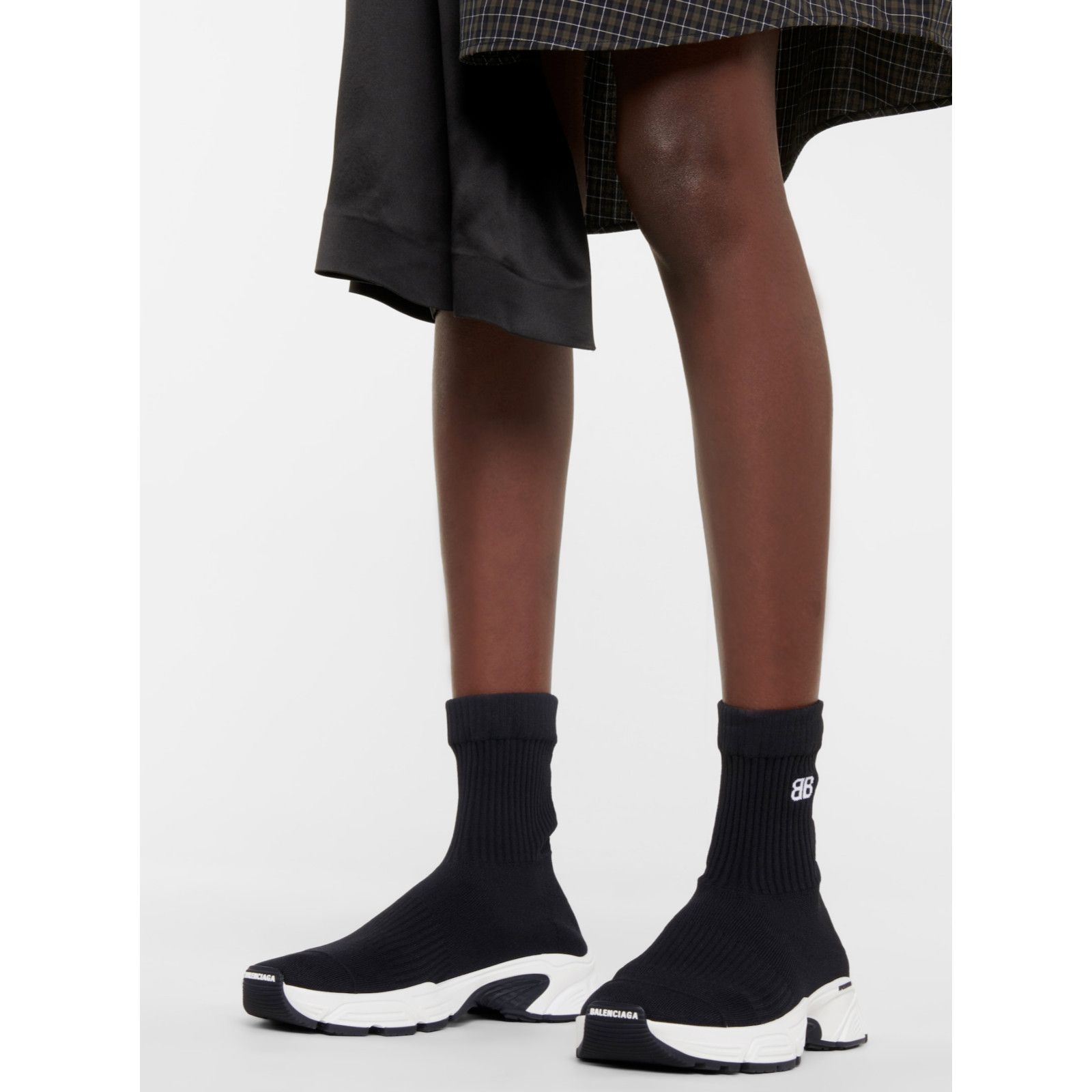 Balenciaga Balenciaga Speed 3.0 Sock White Black High Top Sneakers 41 Size US 11 / IT 41 - 4 Thumbnail