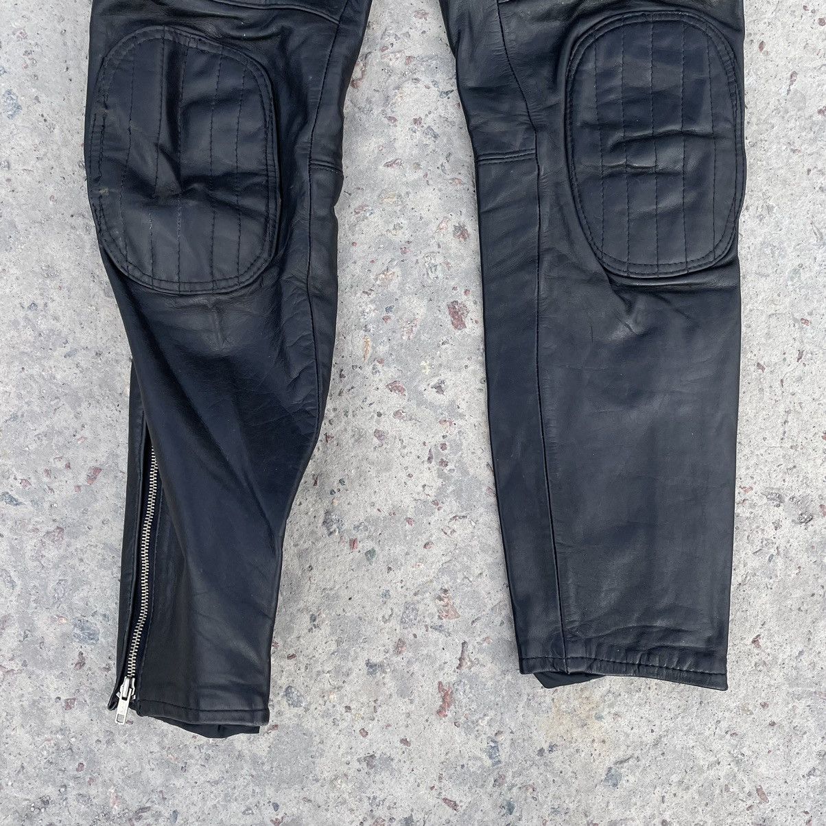 Other Vintage Moto Leather Pants 50 Size Y2K 90s USA Japan Size US 32 / EU 48 - 3 Thumbnail