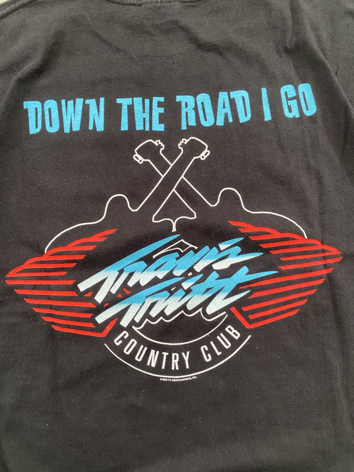 Other VTG TSHIRT Y2K TRAVIS TRITT “down the road i go” Size US L / EU 52-54 / 3 - 5 Thumbnail