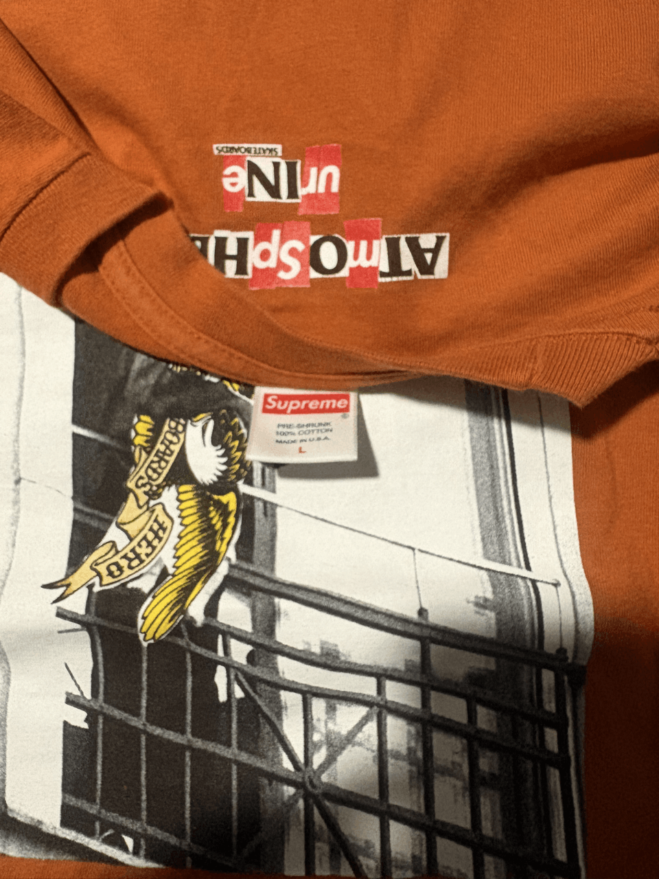 Antihero × Supreme Supreme Antihero Balcony Tee Rust Size US L / EU 52-54 / 3 - 3 Thumbnail