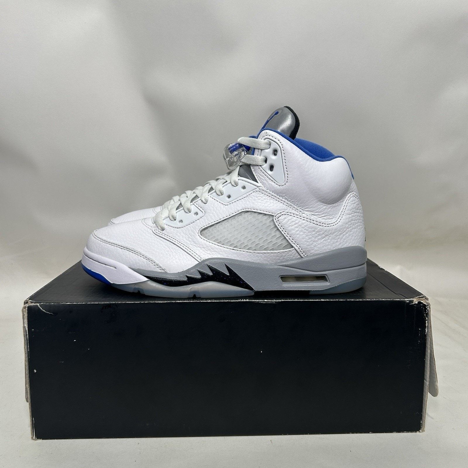 Jordan Brand Nike Air Jordan 5 Retro “Stealth 2.0/White Blue Grey” Size US 8.5 / EU 41-42 - 6 Thumbnail