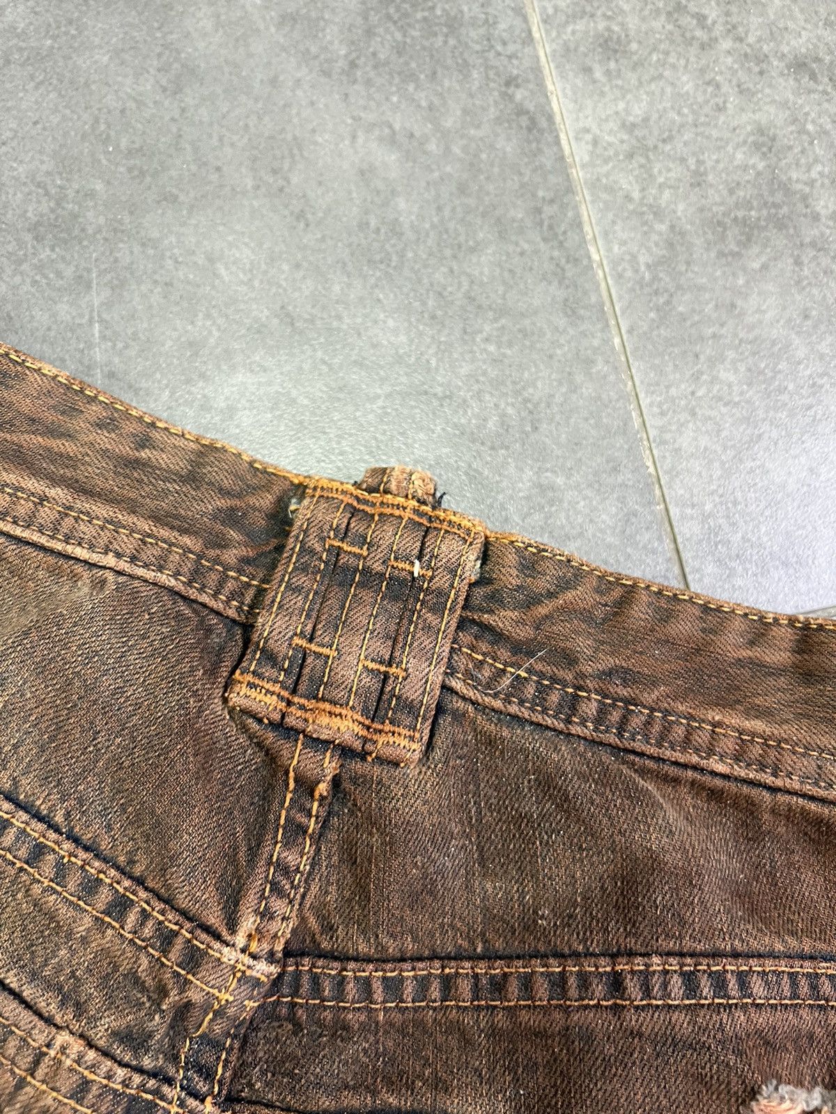 Dolce & Gabbana × Vintage Dolce Gabbana sashiko distressed avant Garde y2k dg jeans Size 30" / US 8 / IT 44 - 10 Thumbnail