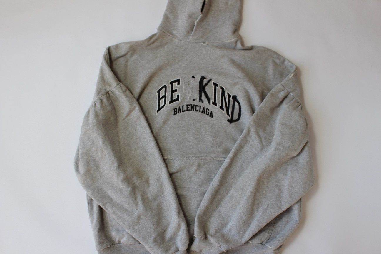 Balenciaga Balenciaga Be Kind Hoodie Size US M / EU 48-50 / 2 - 2 Thumbnail