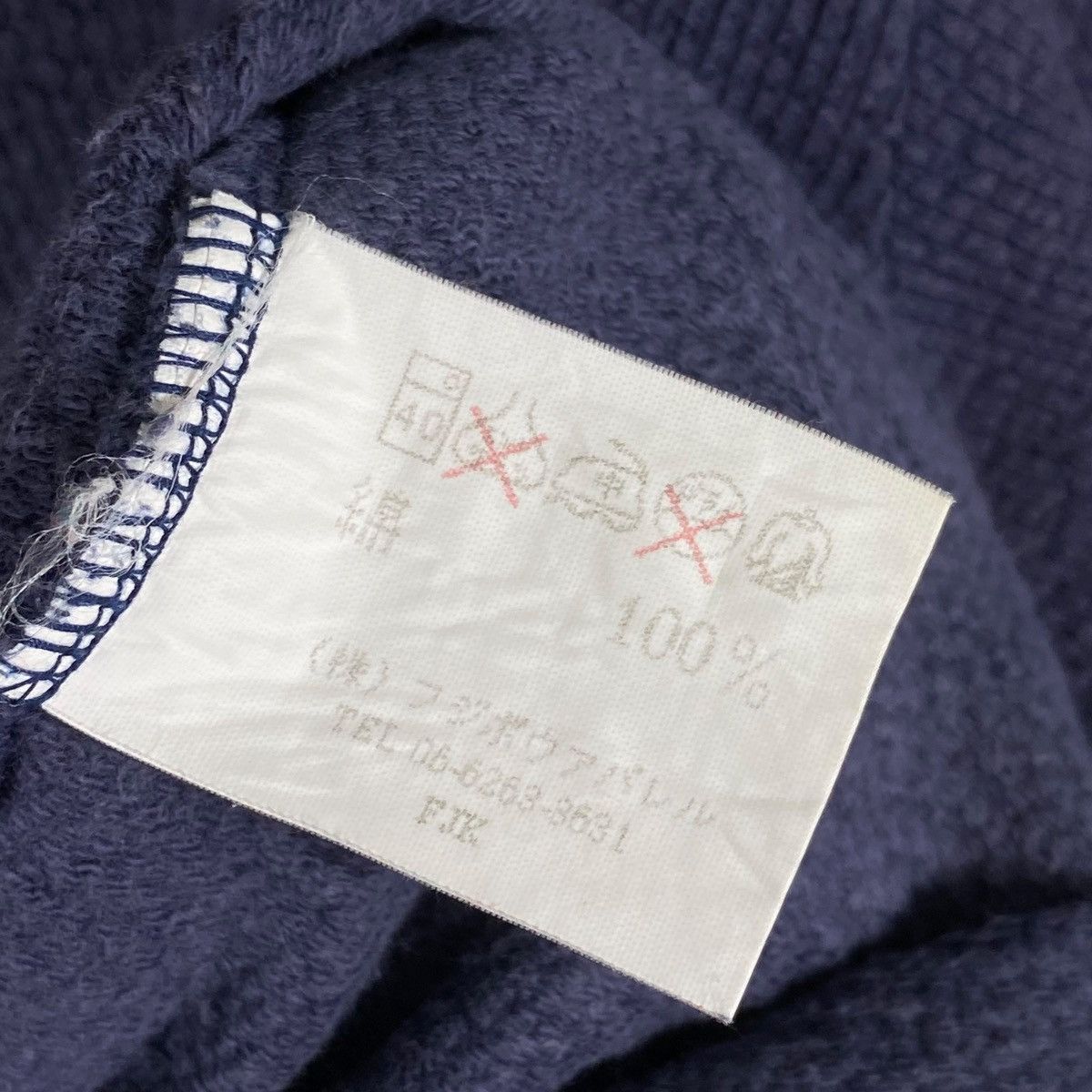 Hiroko Koshino Homme × Vintage Vintage Hiroko Koshino Crewneck Sweatshirt Navy Blue Size US M / EU 48-50 / 2 - 6 Thumbnail