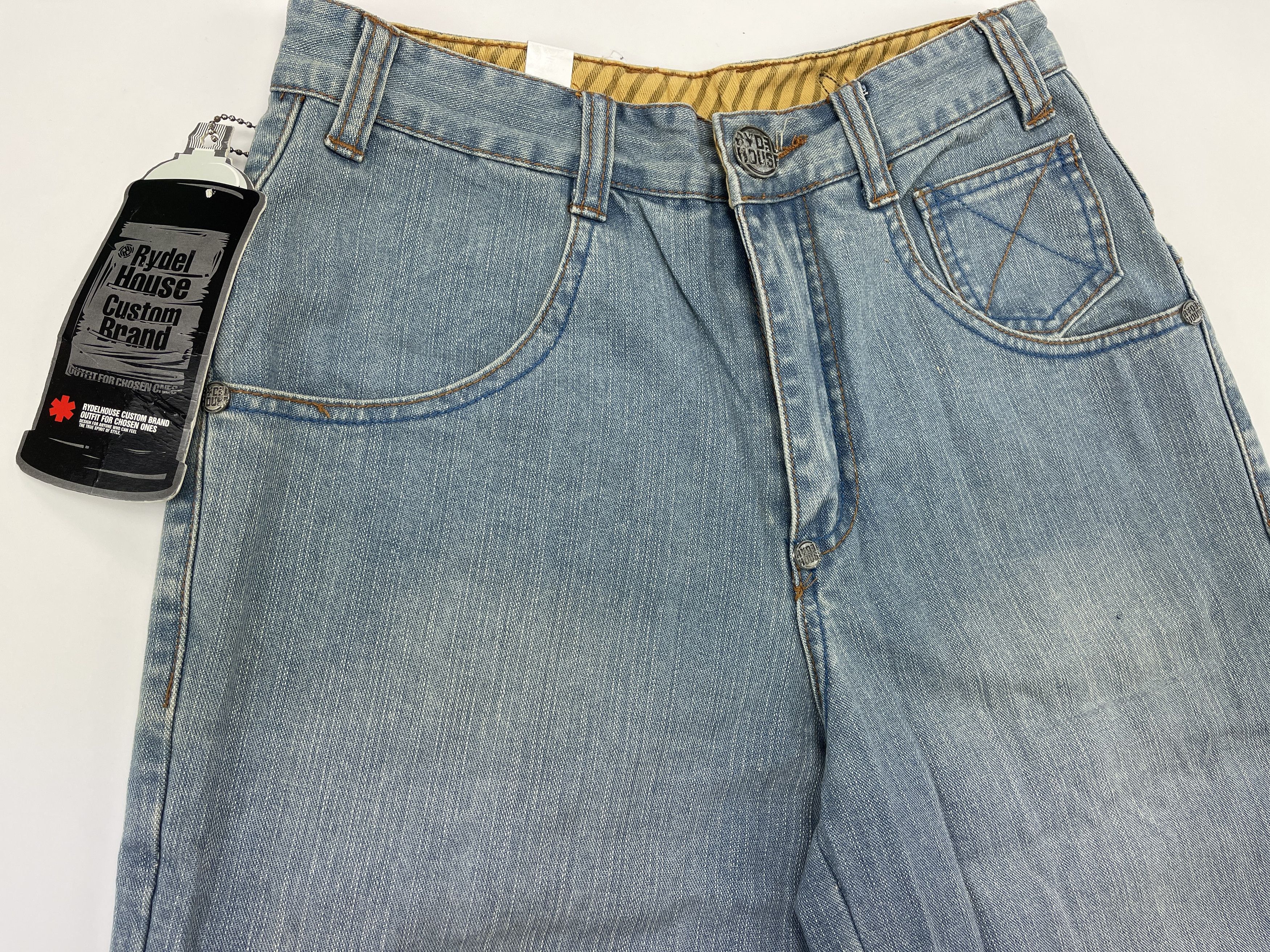 Vintage Rydel House shorts, vintage jeans 90s hip hop 1990s baggy 28 Size US 28 / EU 44 - 10 Thumbnail