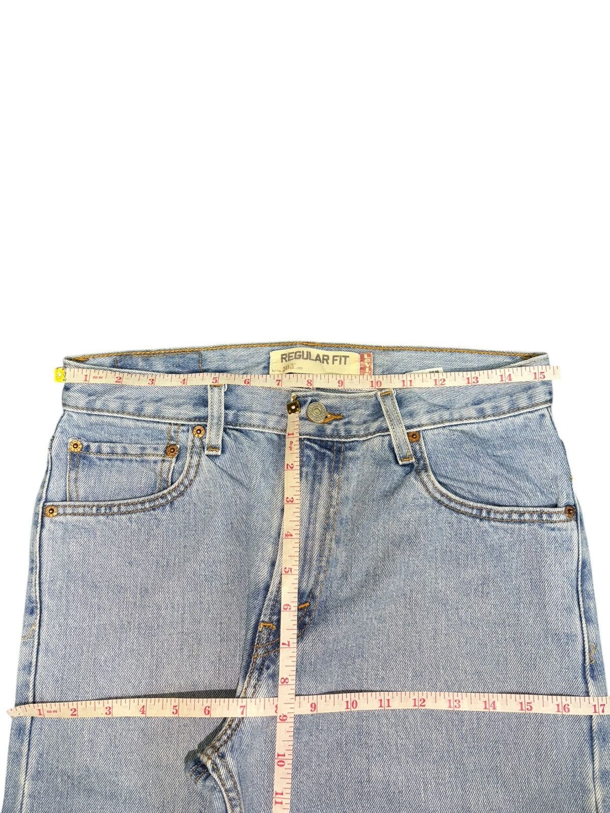 Levi's Vintage 90s Levis 505 Frayed Blue Wash Loose Jeans Size US 30 / EU 46 - 6 Thumbnail