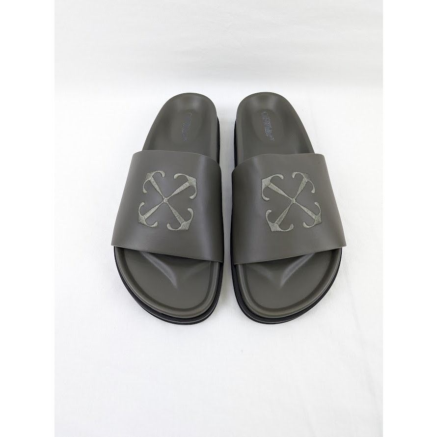 Off-White o1rshd1 Pool Time Slider in Military Green Size US 9 / EU 42 - 14 Thumbnail