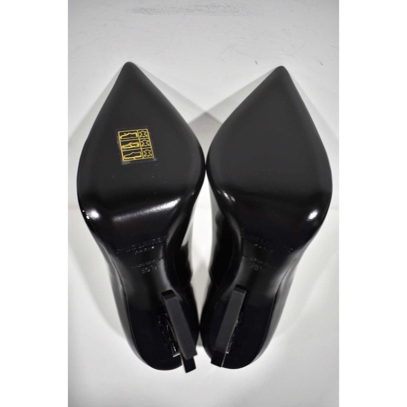 Yves Saint Laurent Opyum 110 Patent Leather YSL Logo Pointed Toe Heel Pump 35.5 Size US 5.5 / IT 35.5 - 12 Thumbnail