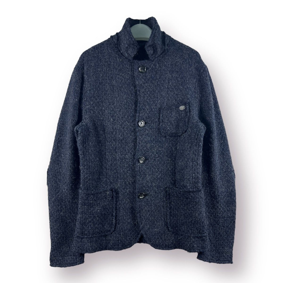45rpm 🔥 indigo GAS Japan Grotto S.p.a Heavy Knit jacket Size US XS / EU 42 / 0 - 1 Thumbnail