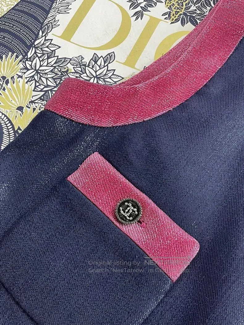 Chanel Chanel Blue Pink Sleeveless Top. Size US S / EU 44-46 / 1 - 2 Thumbnail