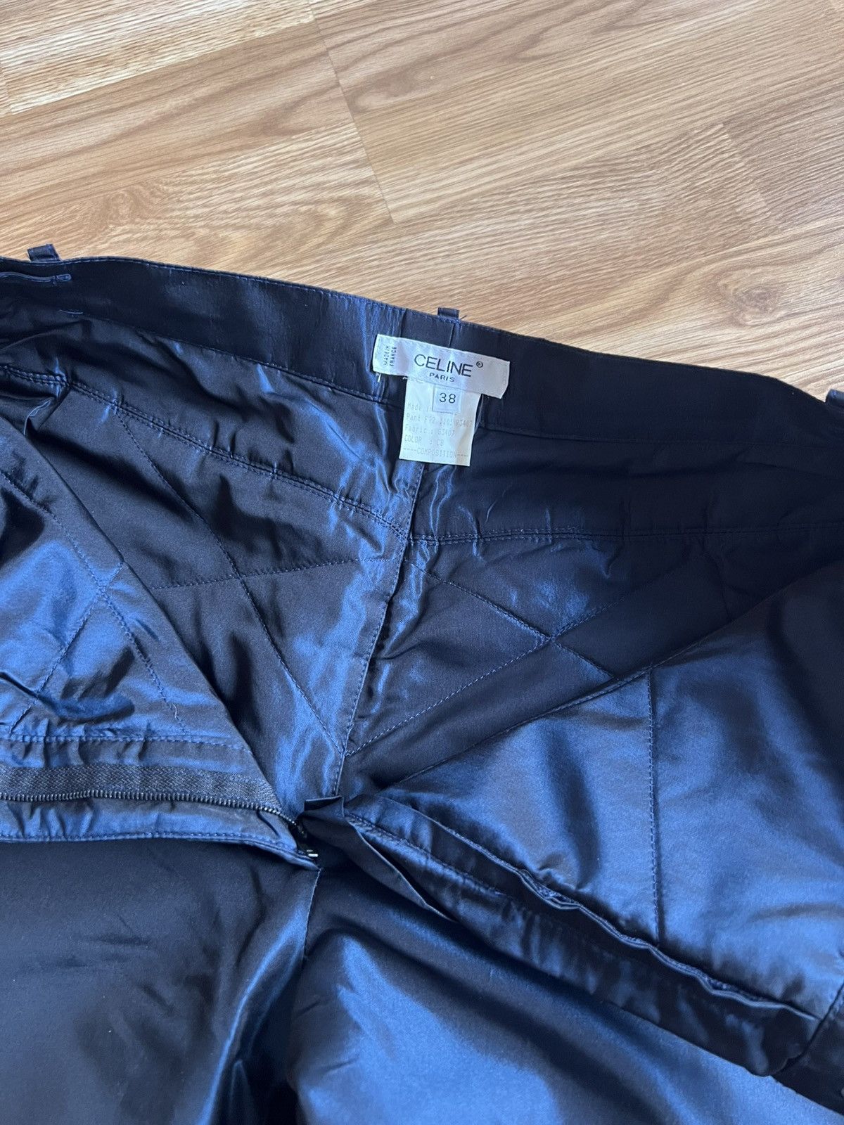 Celine Vintage CELINE Paris 1992 Silk Technical Pants Size 27" / US 4 / IT 40 - 5 Thumbnail