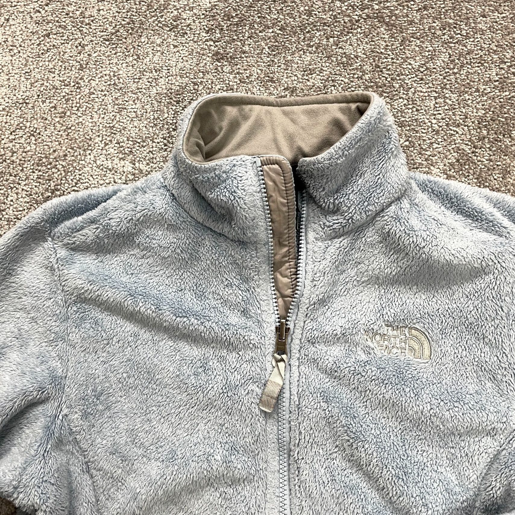 The North Face THE NORTH FACE Osito Fleece Jacket Women S Blue Full Zip Pocket High Neck Size S / US 4 / IT 40 - 3 Thumbnail