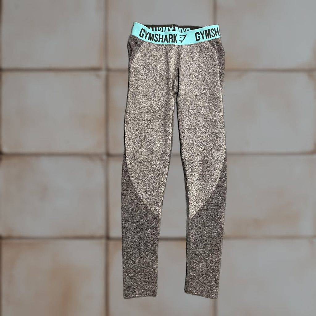 Gymshark GYMSHARK Dry Compression Leggings Womens S Gray Flecked Base Layer Pants Size 28" / US 6 / IT 42 - 1 Thumbnail