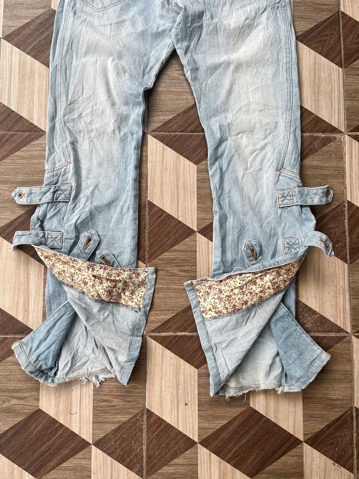 If Six Was Nine × Le Grande Bleu (L.G.B.) × Morgan Homme Morgan Homme Flared Bondage Pants Size US 31 - 7 Thumbnail