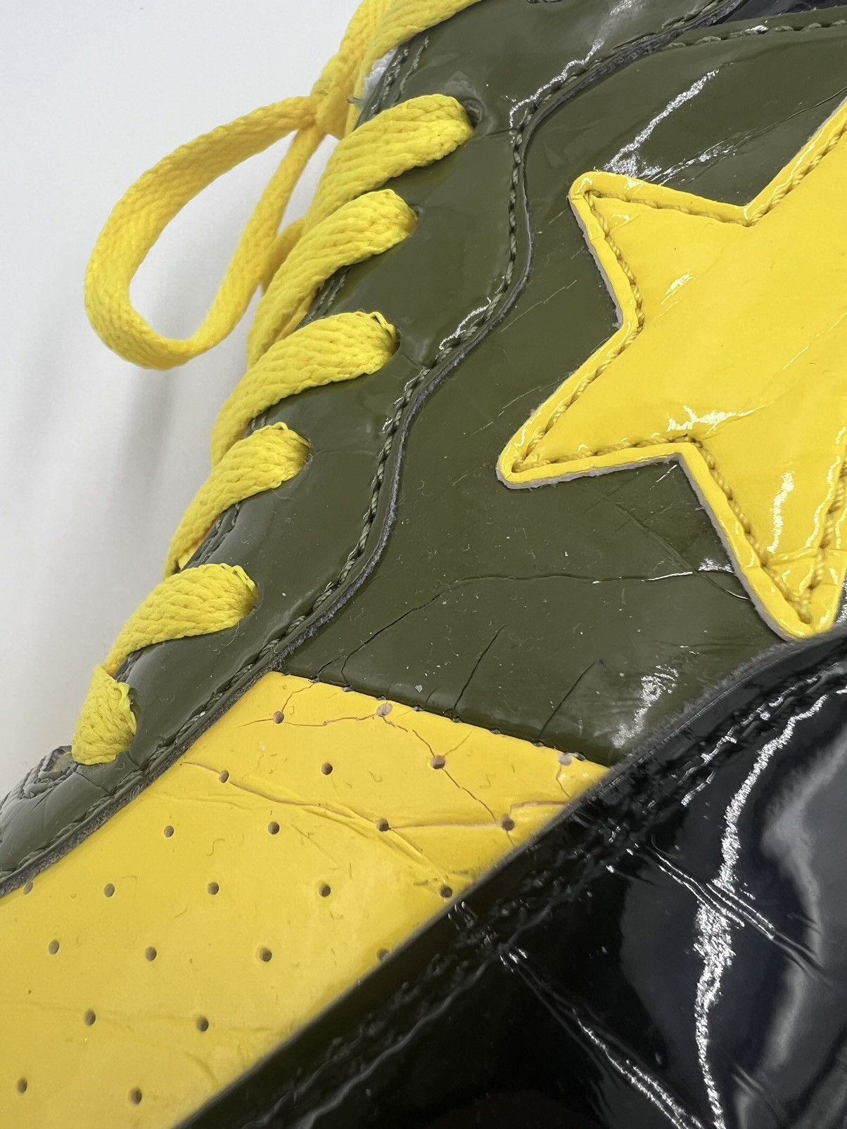 Bape × Vintage Vintage A Bathing Ape Bape Patent Leather Roadsta Sneakers Size US 10 / EU 43 - 9 Thumbnail