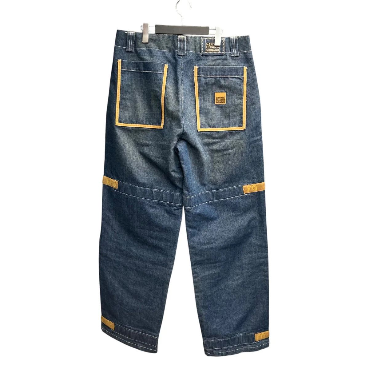 Marithe + Francois Girbaud 90's Denim Shuttle Pants Size US 34 / EU 50 - 2 Thumbnail