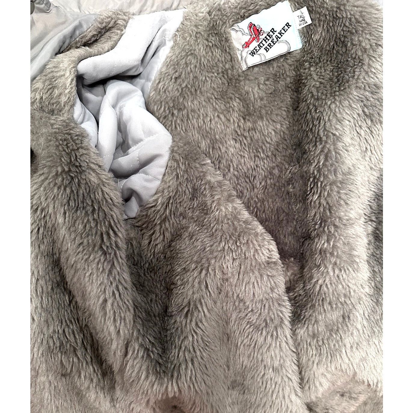 Other Vintage Men's Sherpa Lined Jacket 80s 90s Gray Large Tall Size US L / EU 52-54 / 3 - 12 Thumbnail