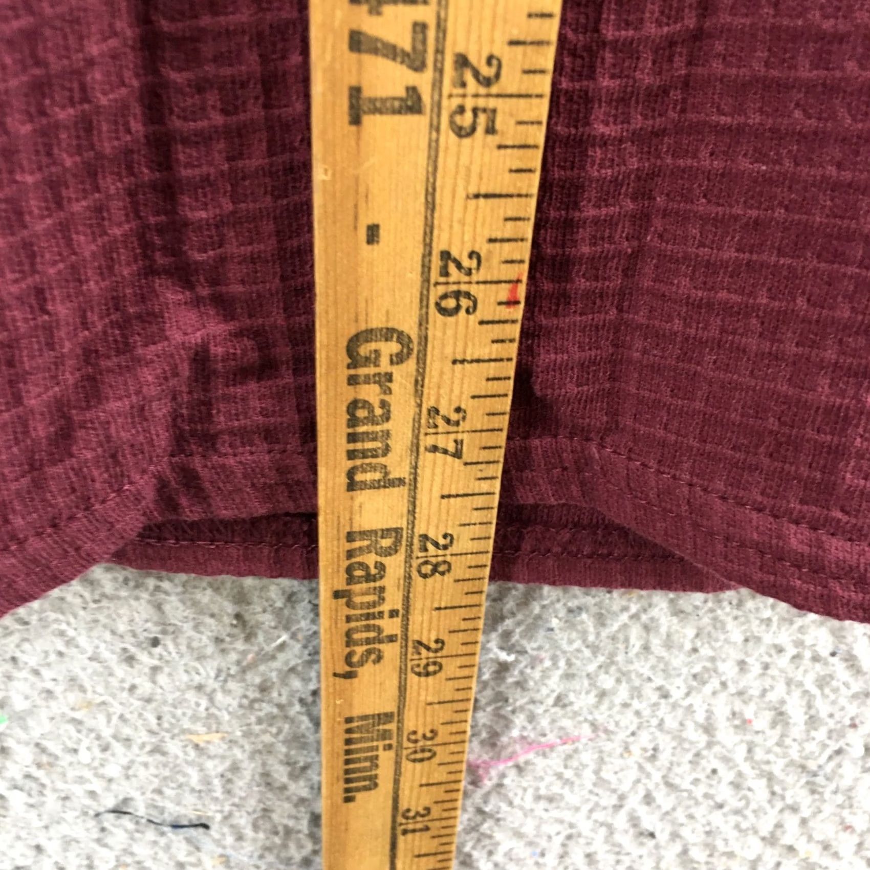 Vintage Arizona Jean Co Sweatshirt Mens L Burgundy Cotton Long Sleeve Waffle Pullover NEW Size US L / EU 52-54 / 3 - 6 Thumbnail