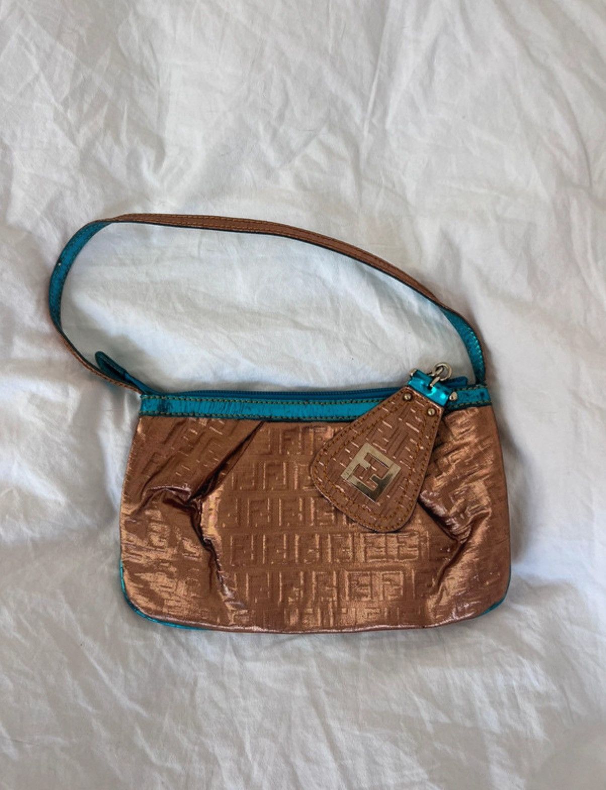 Fendi Vintage 90S Shiny Shoulder Bag, Women's