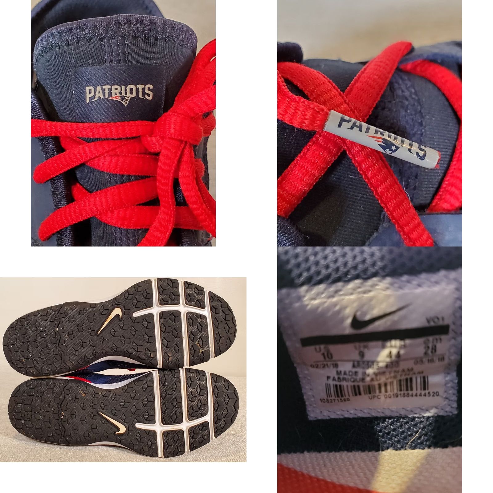 Nike Nike Air Max Typha 2 New England Patriots NFL Blue White Red AR0505-400 Men’s 10 Shoes Size US 9 / EU 42 - 8 Thumbnail