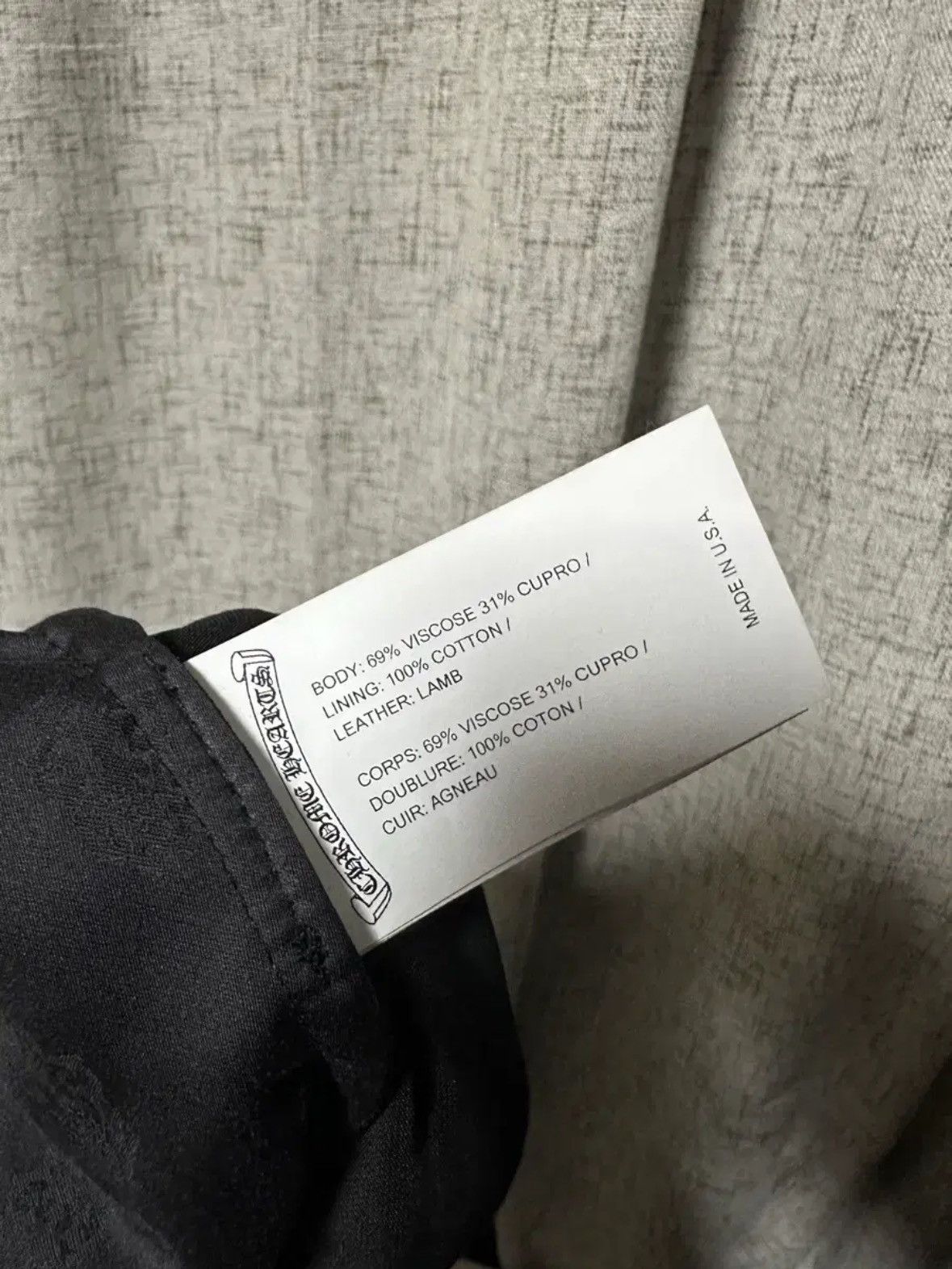 Chrome Hearts Embroidered Logo Leather Patch Velvet Trackpants Size US 36 / EU 52 - 7 Thumbnail