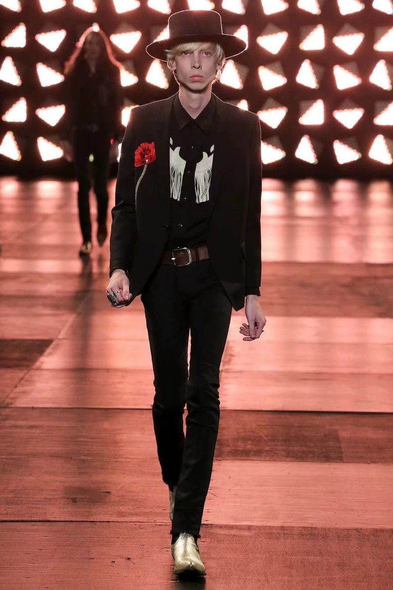 Saint Laurent Paris Saint Laurent Paris Red scale poppy flower suit jacket-2506 Size US M / EU 48-50 / 2 - 6 Thumbnail