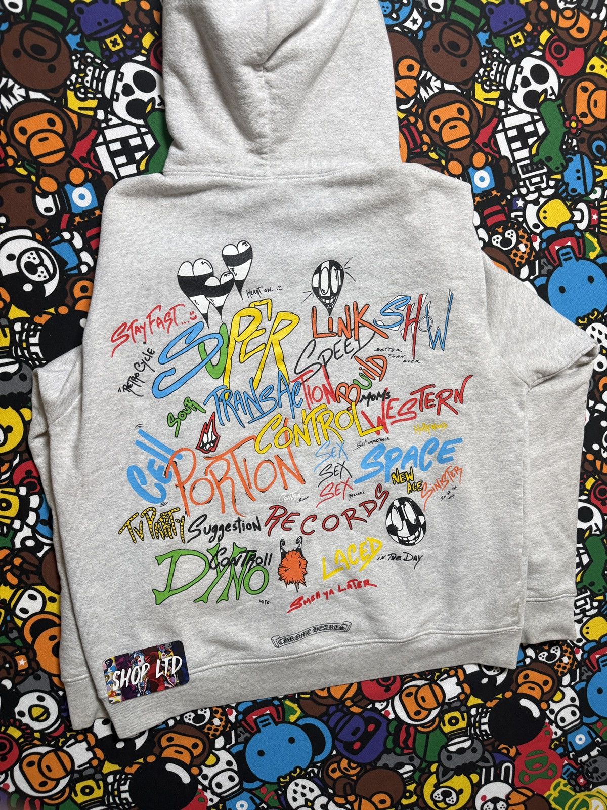 Chrome Hearts Chrome Hearts Grey Matty Boy Multi Logo Pullover Hoodie Size US L / EU 52-54 / 3 - 13 Thumbnail