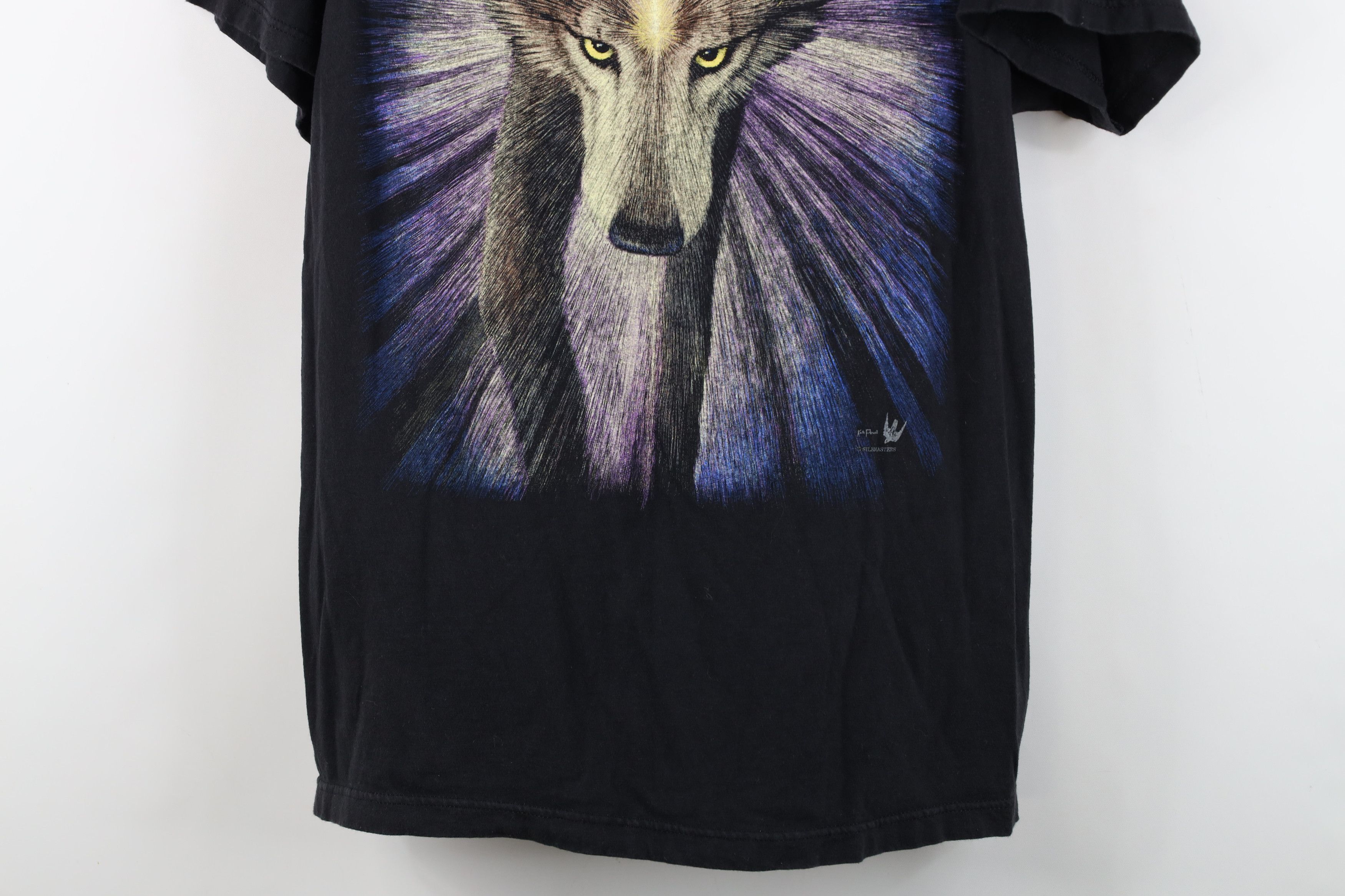 Vintage Vintage 90s Streetwear Nature Spirit Animal T-Shirt Black Size US M / EU 48-50 / 2 - 3 Thumbnail