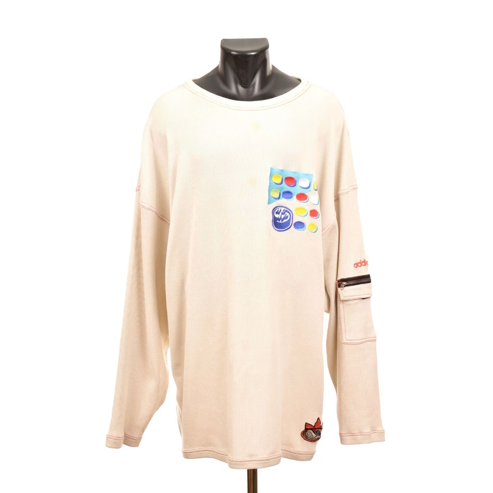 Adidas Adidas HCAP Ambri Piotta Swiss Hockey Vintage Waffle Sweatshirt XL Ivory Men XS? Size US XL / EU 56 / 4 - 2 Thumbnail