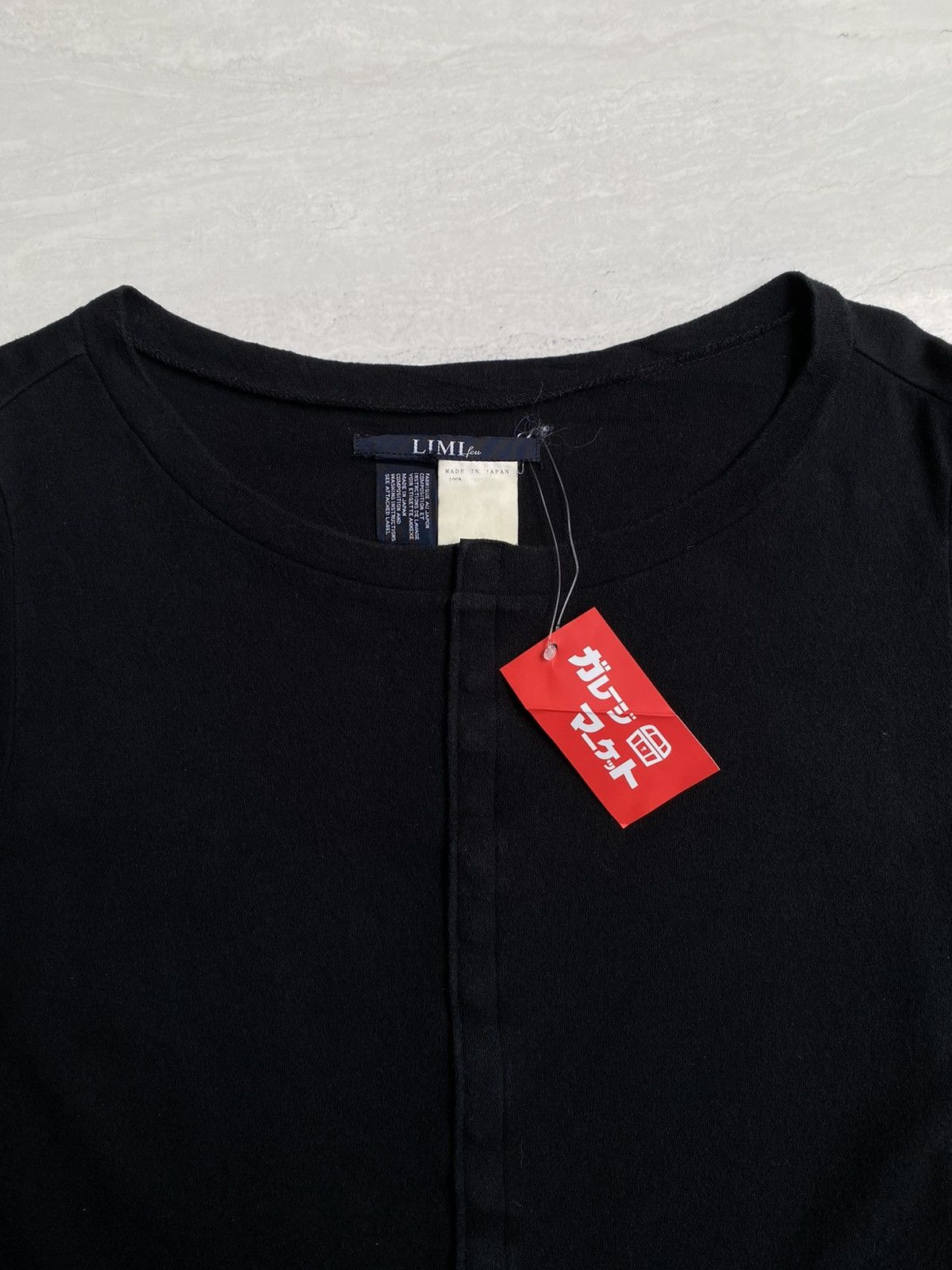 Yohji Yamamoto LIMI FEU Yohji Yamamoto Black T-shirt Size US XS / EU 42 / 0 - 4 Thumbnail